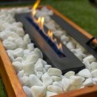 Lareira Ecológica Portátil Com Pedras Brancas | Fuji